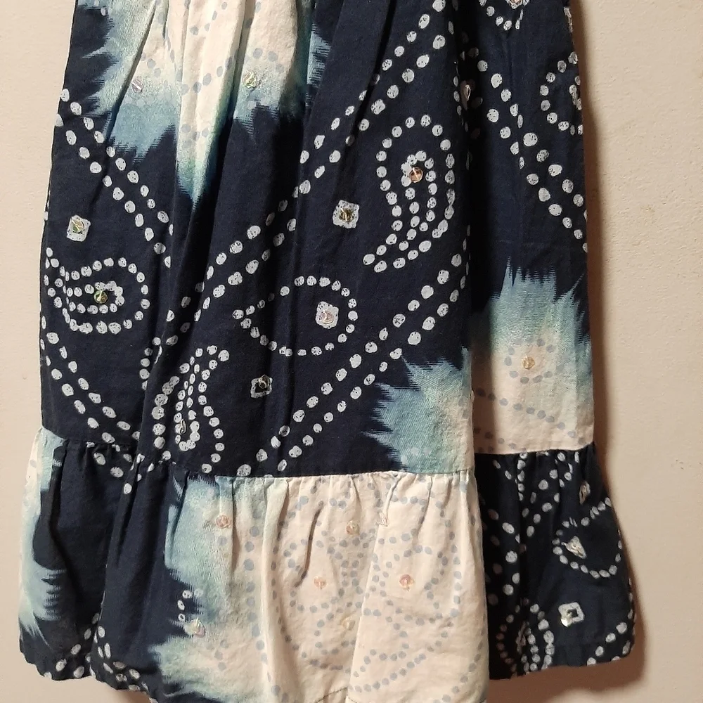 GAP kids sleeveless blue print sundress. Size XS